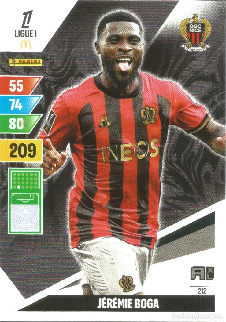 Cromos de f&uacute;tbol: Carta N&uacute;mero 212 - J. Boga - OGC Nice - Ligue 1 McDonald's 2024-25 - Adrenalyn XL (Panini, 2024)