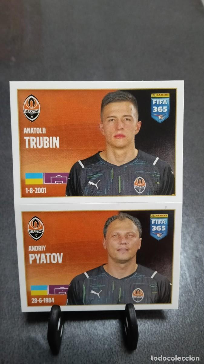 Cromos de f&uacute;tbol: Fifa 365 2021 2022 Trubin Pyatov 319 Shakhtar Donetsk Sin Pegar