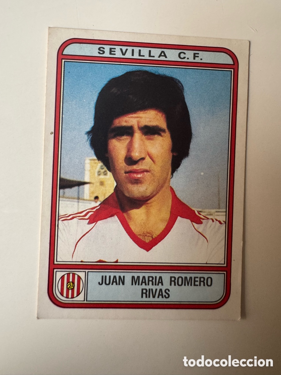 Cromos de f&uacute;tbol: Figurine Panini Futbol 81 - 82 1981 1982 Sevilla &ndash; N&ordm; 265 &ndash; JUAN MARIA ROMERO RIVAS