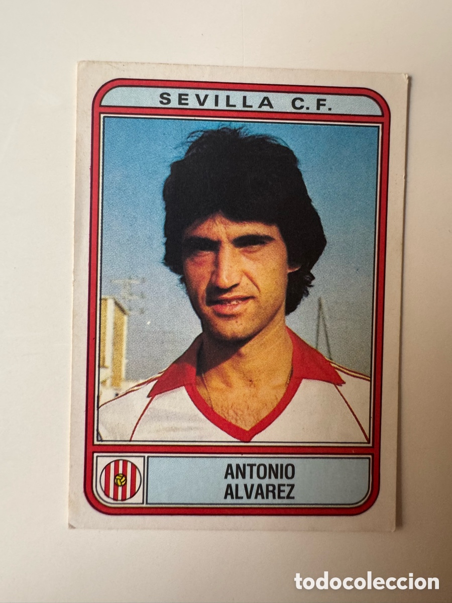 Cromos de f&uacute;tbol: Figurine Panini Futbol 81 - 82 1981 1982 Sevilla &ndash; N&ordm; 266 &ndash; antonio alvarez