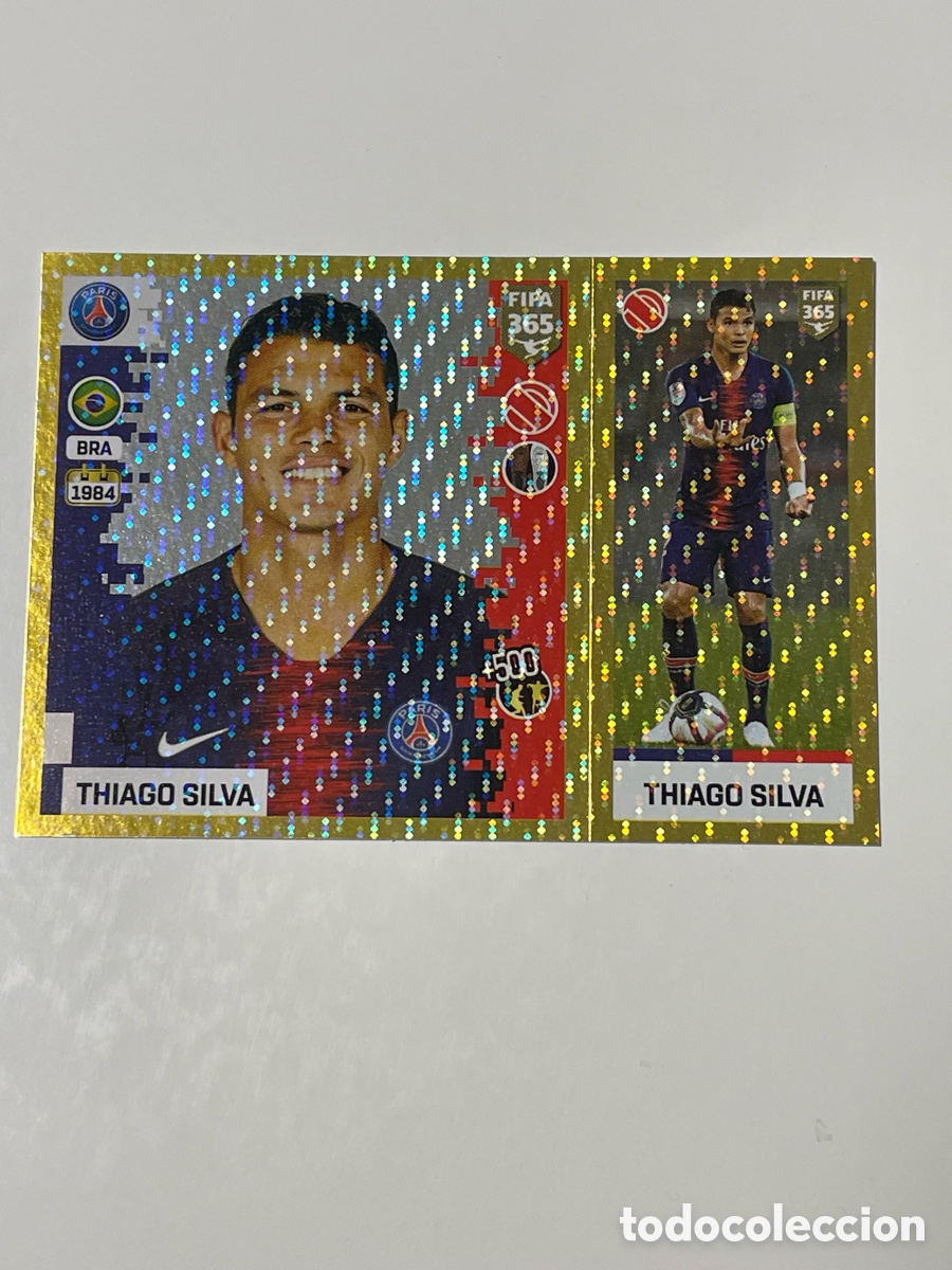 Figurine di Calcio: Thiago Silva Paris Saint Germain Panini 365 18/19 #125