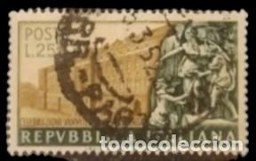 Cromos de f&uacute;tbol: ITALIA 1952 Bicentenario del palacio real de Caserta. YVERT 621. USADO.