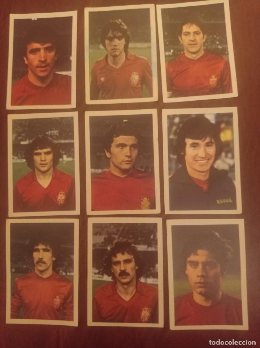 Cromos de f&uacute;tbol: Lote 9 cromos Disvenda Mundial 82 - Espa&ntilde;a