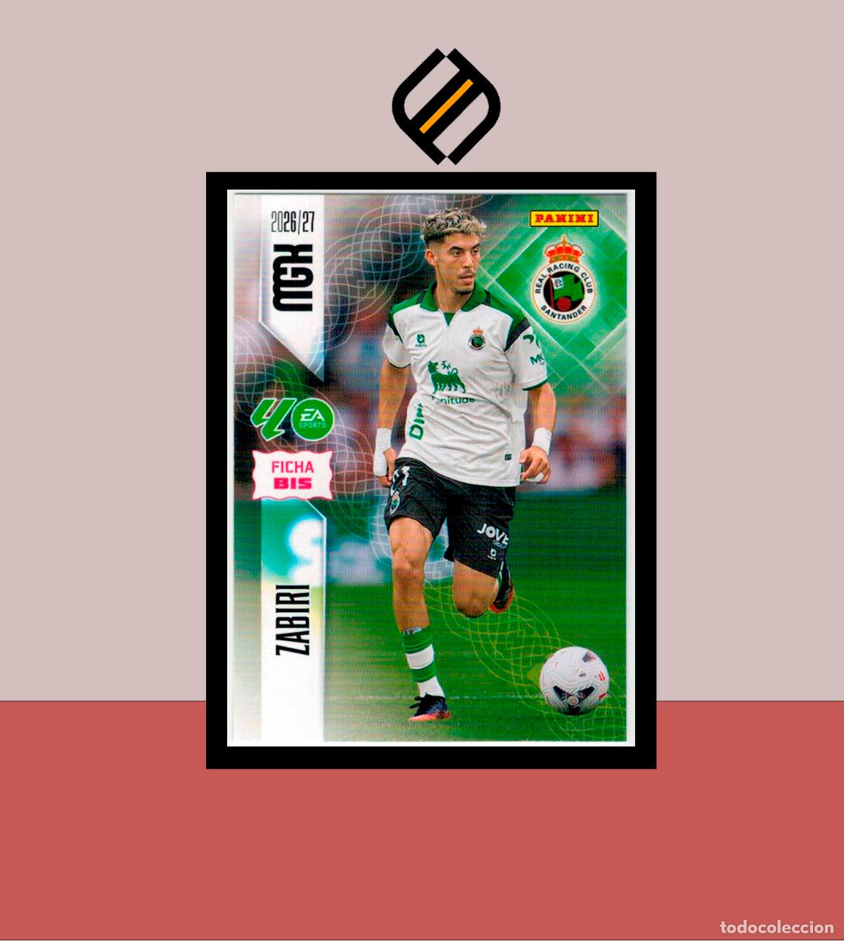 Cromos de f&uacute;tbol: MEGACRACKS 2026 2027 26 27 PANINI N&ordm; 284 BIS ZABIRI RACING SANTANDER COLECCI&Oacute;N MGK 2 EDICI&Oacute;N