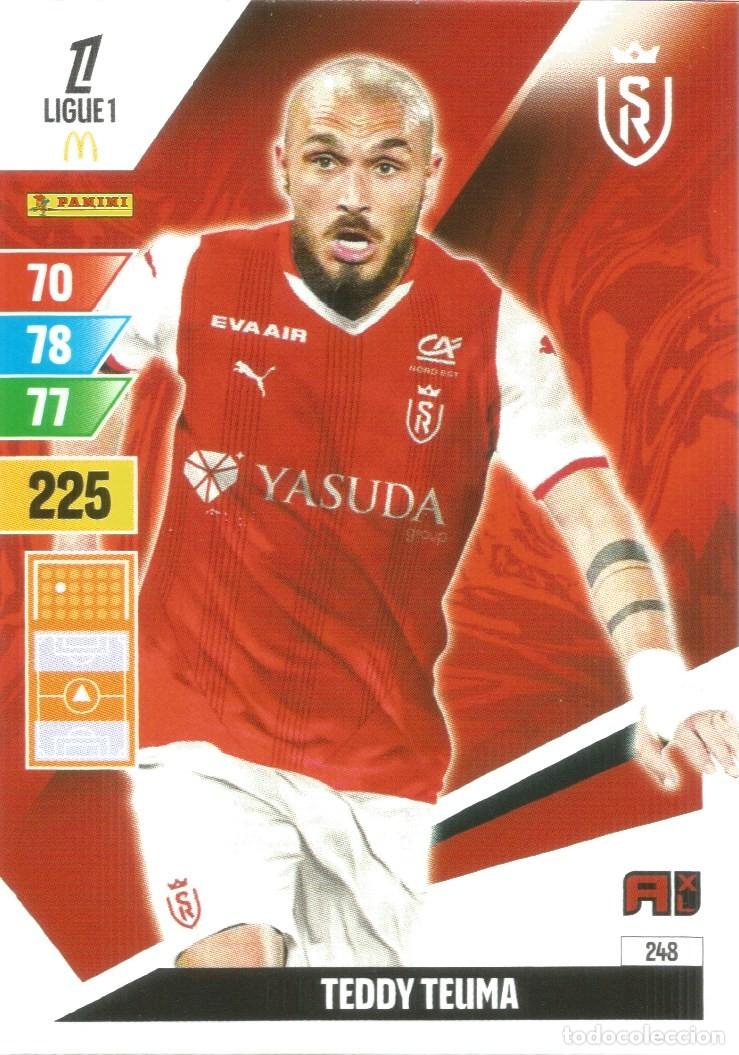 Cromos de f&uacute;tbol: Carta N&uacute;mero 248 - Teddy Teuma - Reims - Ligue 1 McDonald's 2024-25 - Adrenalyn XL (Panini, 2024)