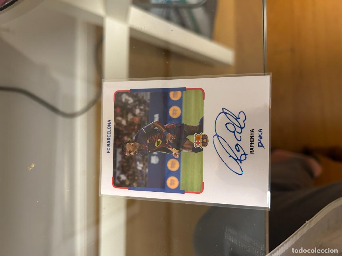 Cromos de f&uacute;tbol: RAPHINHA FIRMADO INSTANT CHEKI NUMERADO 18 DE 25 NUEVO