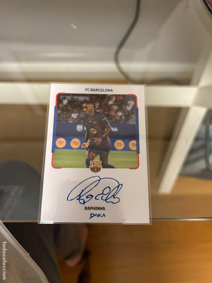 Cromos de f&uacute;tbol: RAPHINHA FIRMADO INSTANT CHEKI NUMERADO 18 DE 25 NUEVO