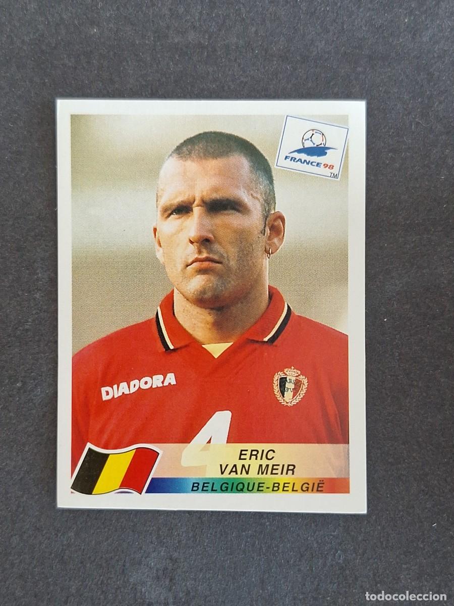 Cromos de f&uacute;tbol: L1 ERIC VAN MEIR SELECCION BELGICA 321 MUNDIAL FRANCIA 98 PANINI NUNCA PEGADO SIN PEGAR