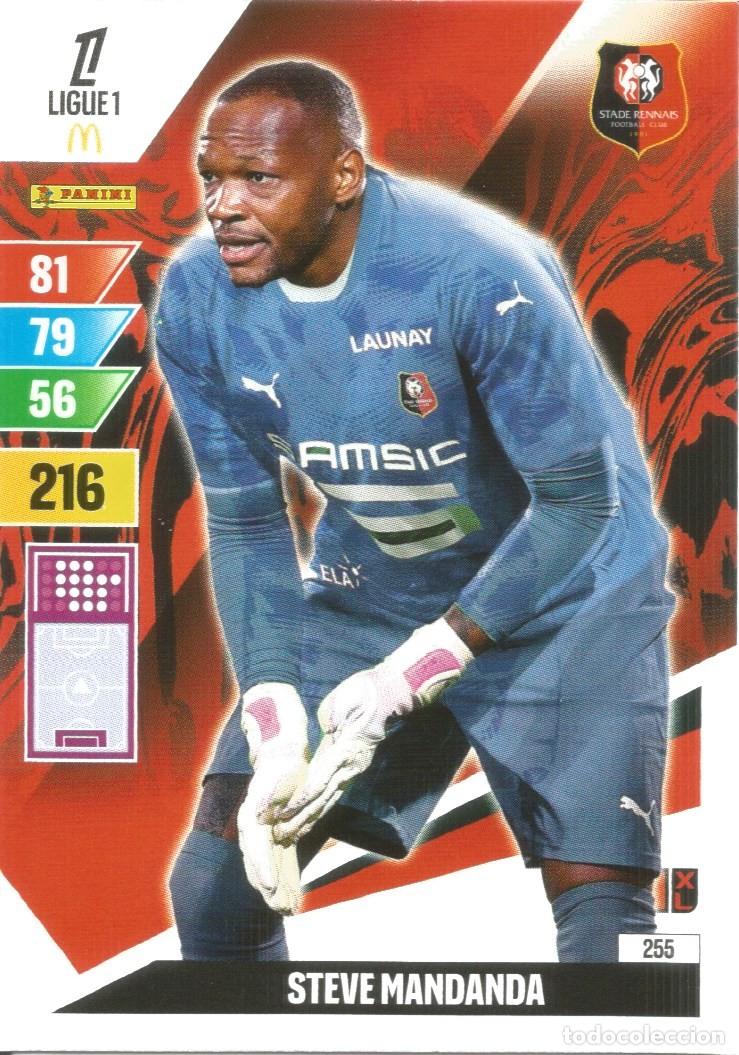 Cromos de f&uacute;tbol: Carta N&uacute;mero 255 - S. Mandanda - Rennais - Ligue 1 McDonald's 2024-25 - Adrenalyn XL (Panini, 2024)