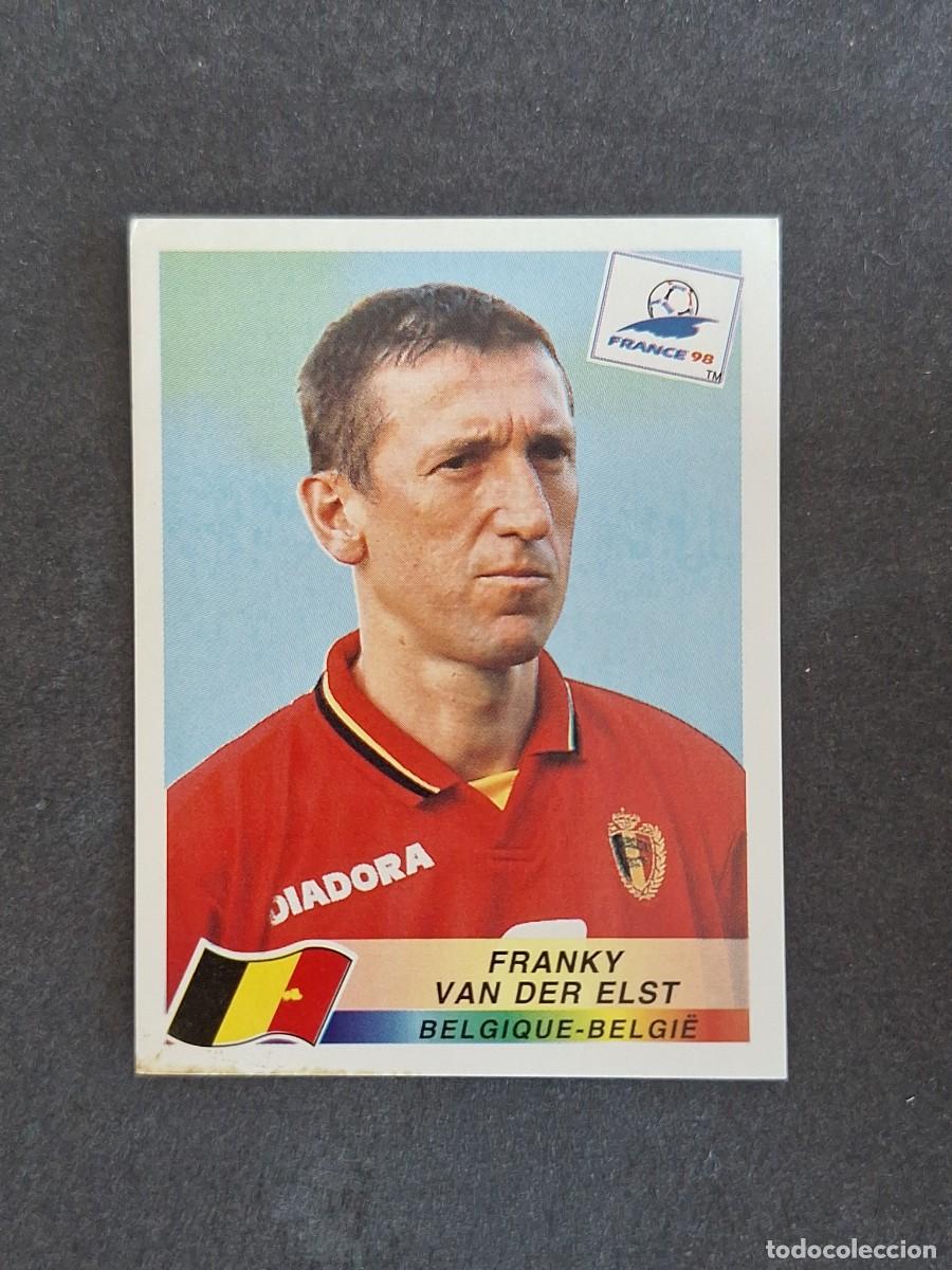 Cromos de f&uacute;tbol: L1 FRANKY VAN DER ELST SELECCION BELGICA 325 MUNDIAL FRANCIA 98 PANINI NUNCA PEGADO SIN PEGAR