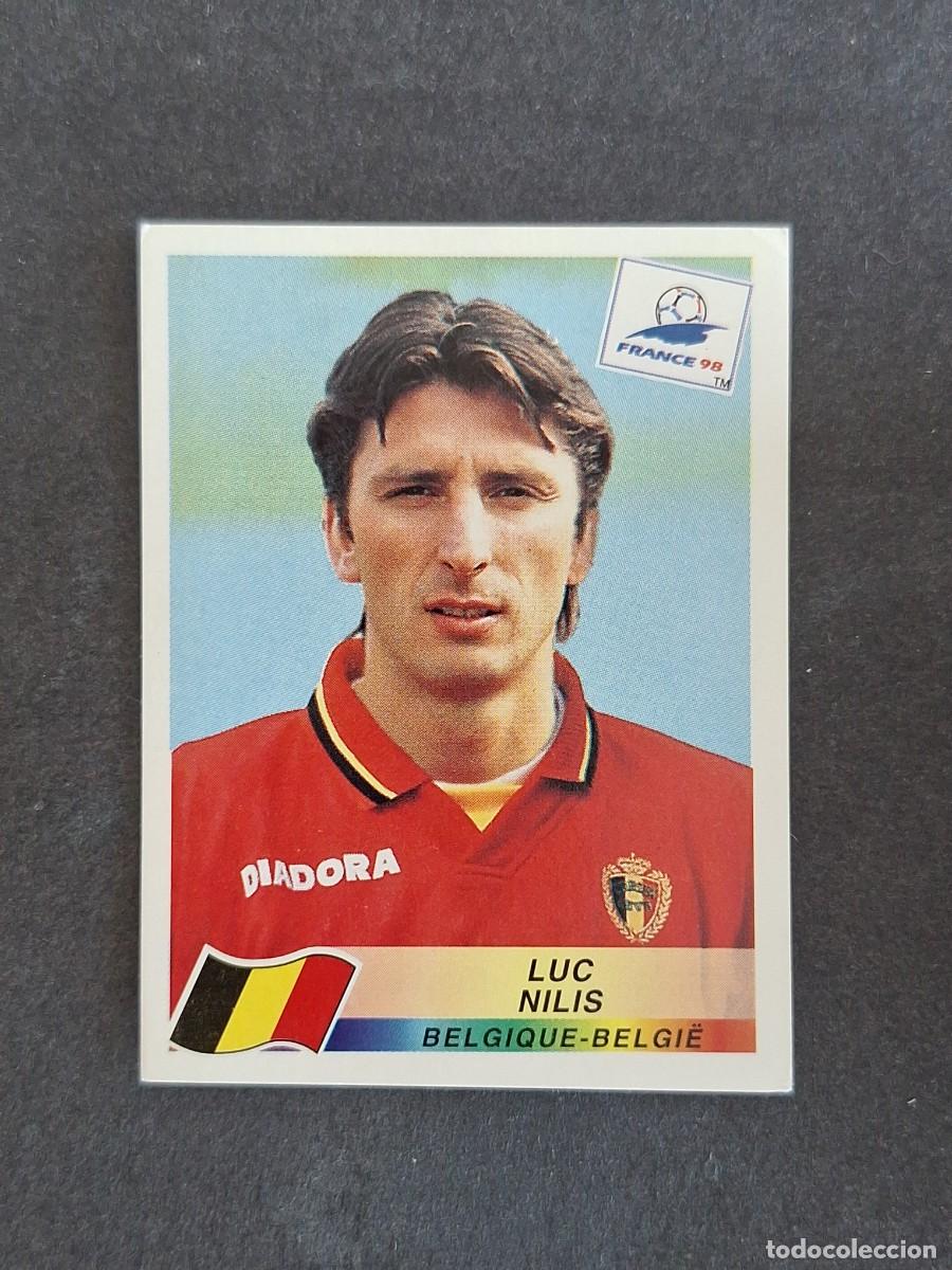 Cromos de f&uacute;tbol: L1 LUC NILIS SELECCION BELGICA 331 MUNDIAL FRANCIA 98 PANINI NUNCA PEGADO SIN PEGAR