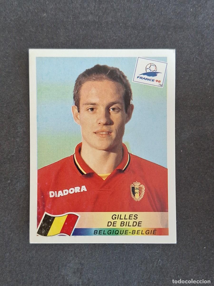 Cromos de f&uacute;tbol: L1 GILLES DE BILDE SELECCION BELGICA 333 MUNDIAL FRANCIA 98 PANINI NUNCA PEGADO SIN PEGAR