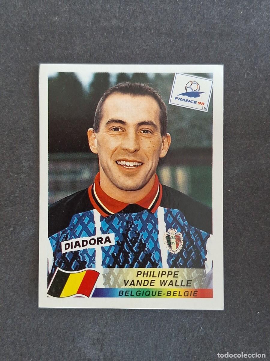 Cromos de f&uacute;tbol: L1 PHILIPPE VANDE WALLE SELECCION BELGICA 334 MUNDIAL FRANCIA 98 PANINI NUNCA PEGADO SIN PEGAR
