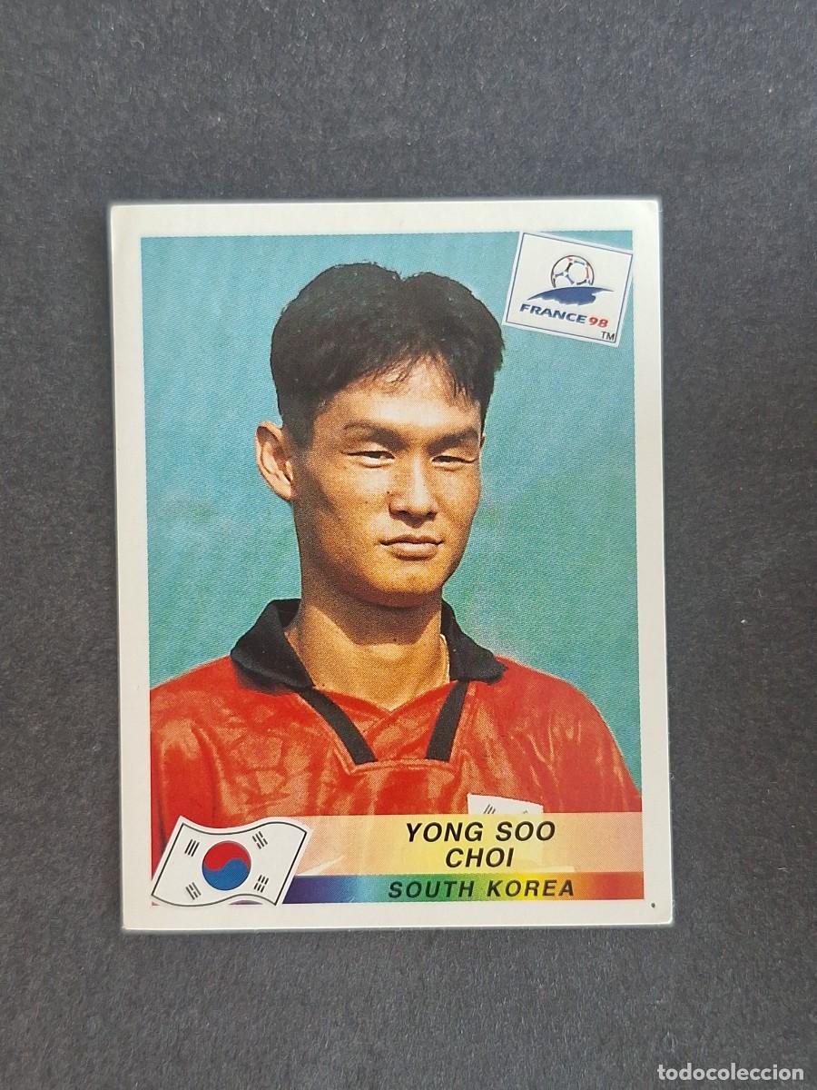 Cromos de f&uacute;tbol: L1 YONG SOO CHOI SELECCION KOREA DEL SUR 349 MUNDIAL FRANCIA 98 PANINI NUNCA PEGADO SIN PEGAR