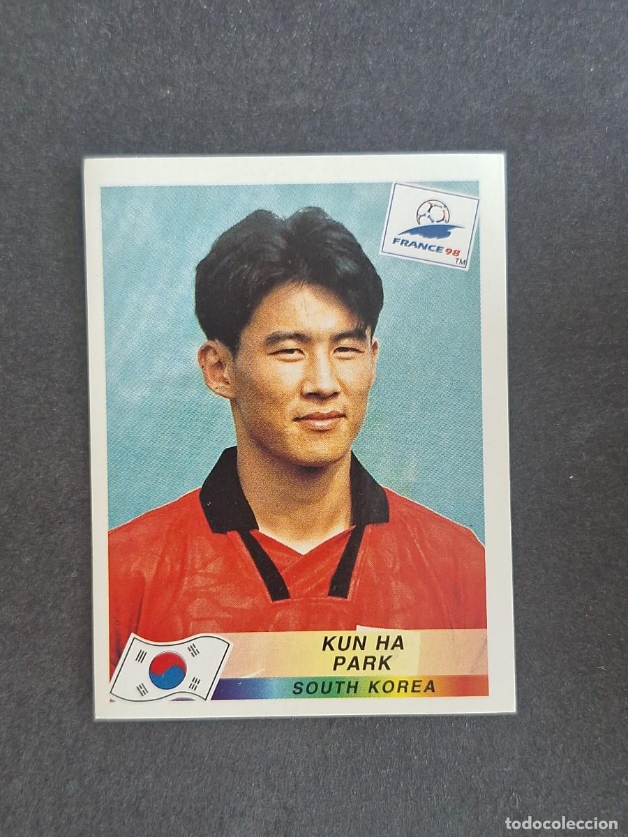 Cromos de f&uacute;tbol: L1 KUN HA PARK SELECCION KOREA DEL SUR 350 MUNDIAL FRANCIA 98 PANINI NUNCA PEGADO SIN PEGAR