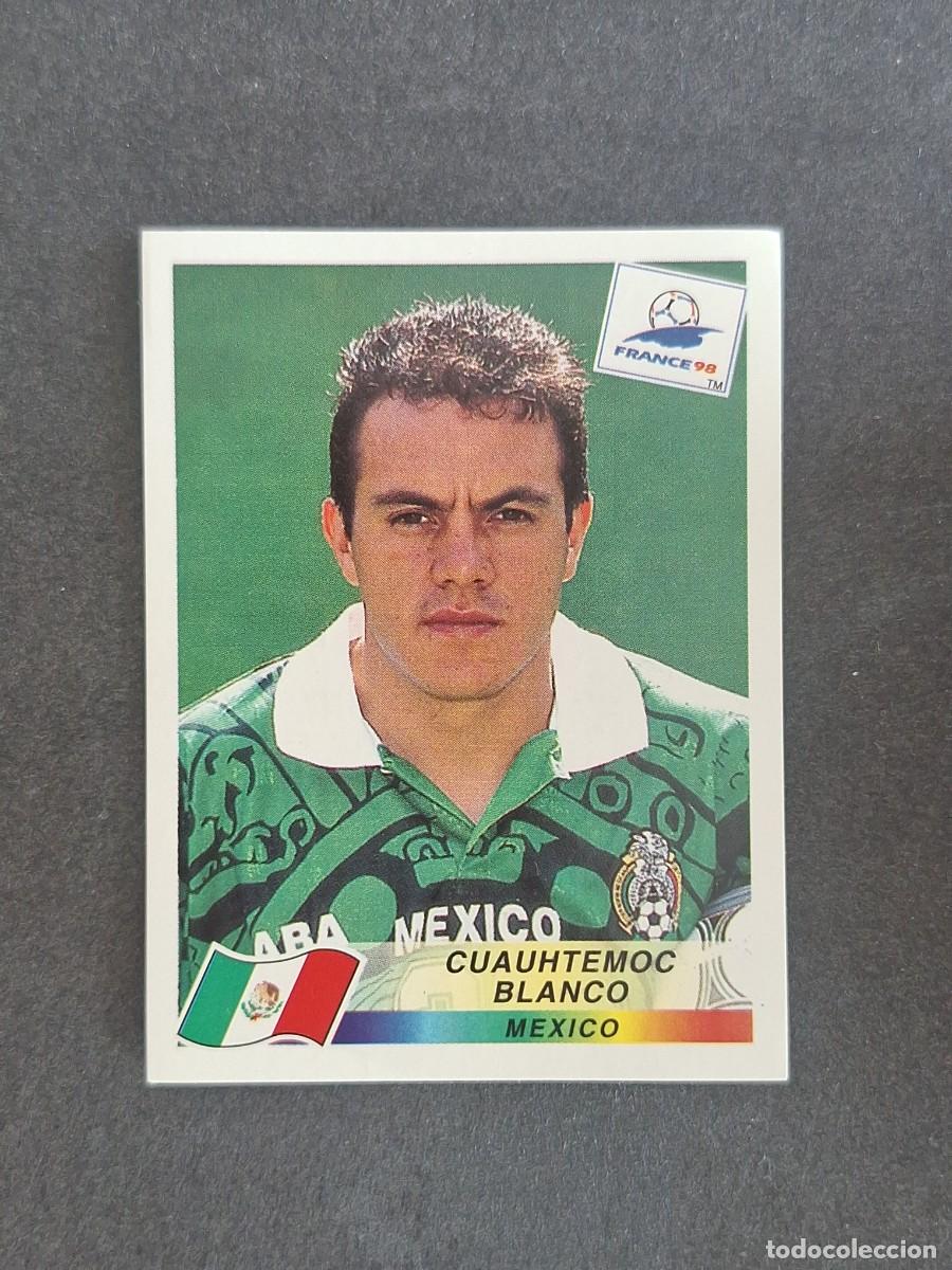 Cromos de f&uacute;tbol: L1 CUAUHTEMOC BLANCO SELECCION MEXICO 369 MUNDIAL FRANCIA 98 PANINI NUNCA PEGADO SIN PEGAR