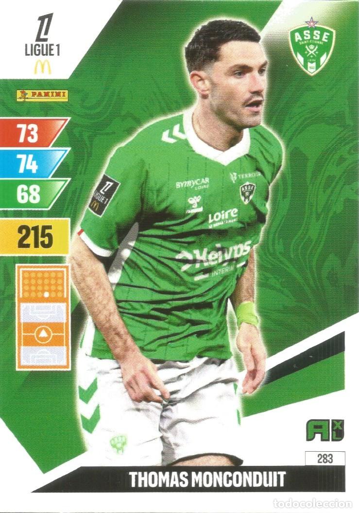 Cromos de f&uacute;tbol: Carta N&uacute;mero 283 - T. Monconduit - ASSE - Ligue 1 McDonald's 2024-25 - Adrenalyn XL (Panini, 2024)