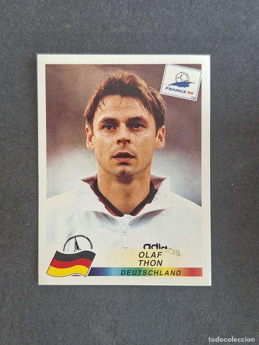 Cromos de f&uacute;tbol: L1 OLAF THON SELECCION ALEMANIA 375 MUNDIAL FRANCIA 98 PANINI NUNCA PEGADO SIN PEGAR