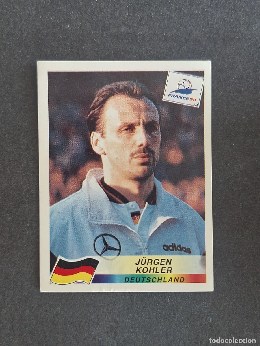 Cromos de f&uacute;tbol: L1 J&Uuml;RGEN KOHLER SELECCION ALEMANIA 376 MUNDIAL FRANCIA 98 PANINI NUNCA PEGADO SIN PEGAR