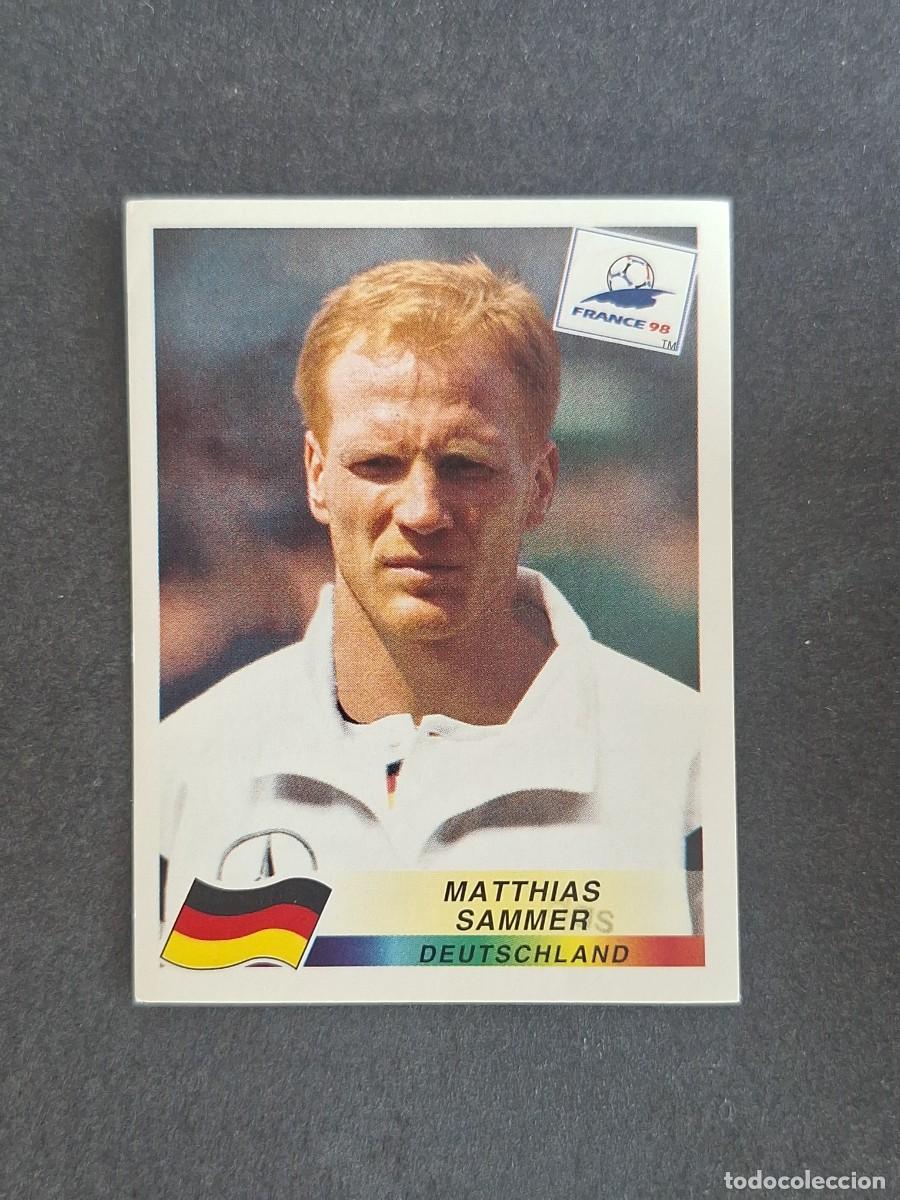 Cromos de f&uacute;tbol: L1 MATTHIAS SAMMER SELECCION ALEMANIA 377 MUNDIAL FRANCIA 98 PANINI NUNCA PEGADO SIN PEGAR