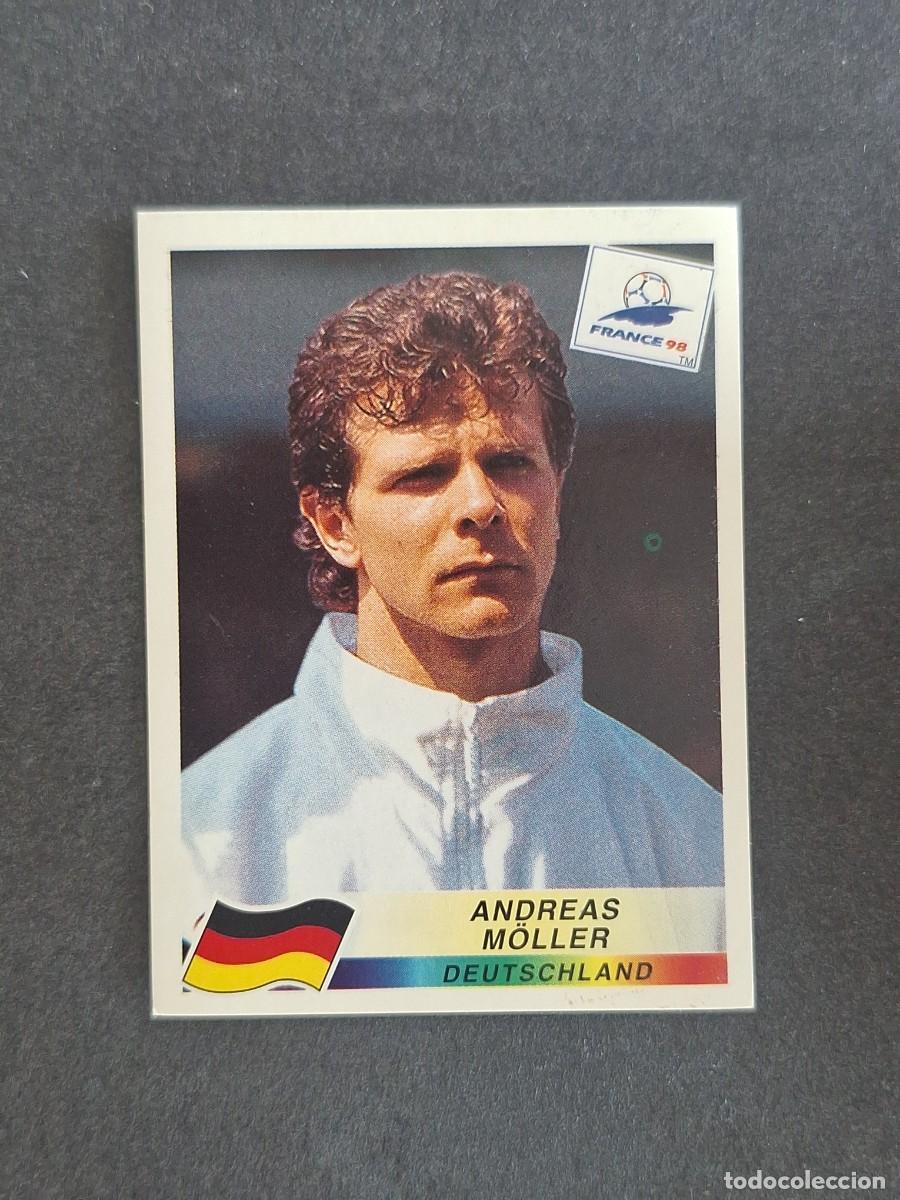 Cromos de f&uacute;tbol: L1 ANDREAS M&Ouml;LLER SELECCION ALEMANIA 383 MUNDIAL FRANCIA 98 PANINI NUNCA PEGADO SIN PEGAR
