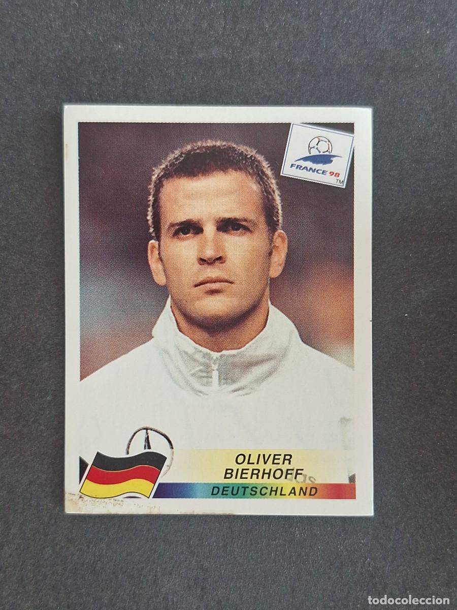 Cromos de f&uacute;tbol: L1 OLIVER BIERHOFF SELECCION ALEMANIA 384 MUNDIAL FRANCIA 98 PANINI NUNCA PEGADO SIN PEGAR
