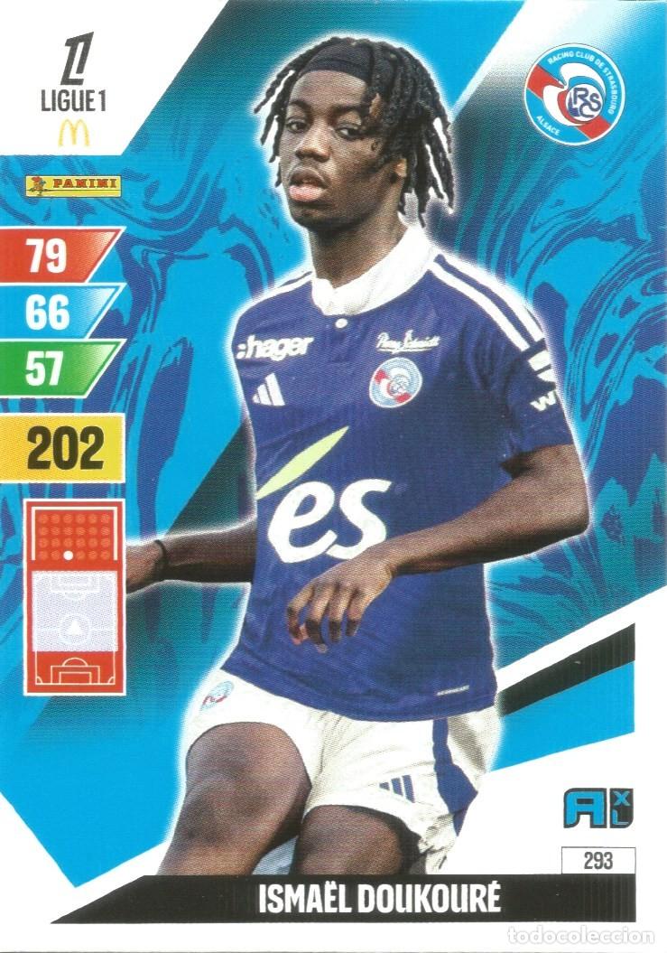 Cromos de f&uacute;tbol: Carta N&uacute;mero 293 - Doukour&eacute; - Strasbourg - Ligue 1 McDonald's 2024-25 - Adrenalyn XL (Panini, 2024)