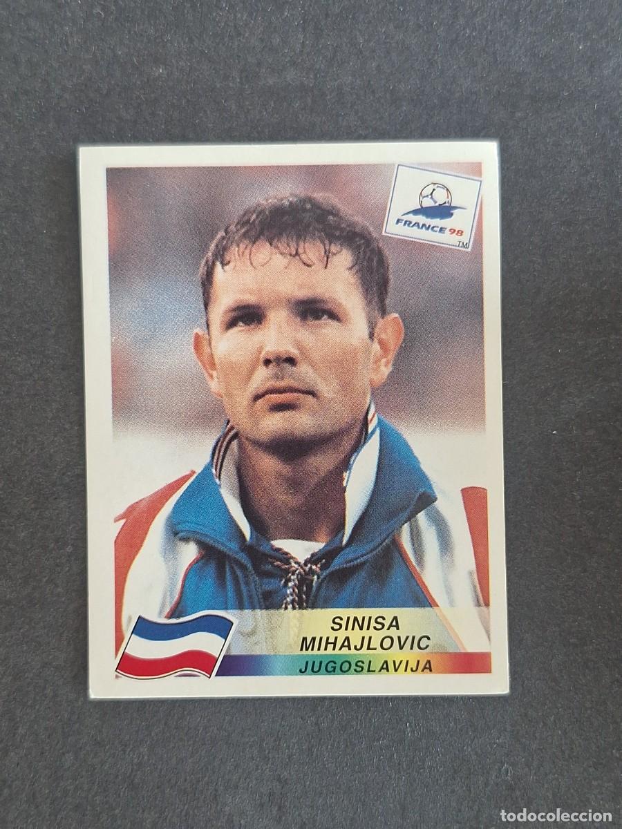 Cromos de f&uacute;tbol: L1 SINISA MIHAJLOVIC SELECCION YUGOSLAVIA 395 MUNDIAL FRANCIA 98 PANINI NUNCA PEGADO SIN PEGAR