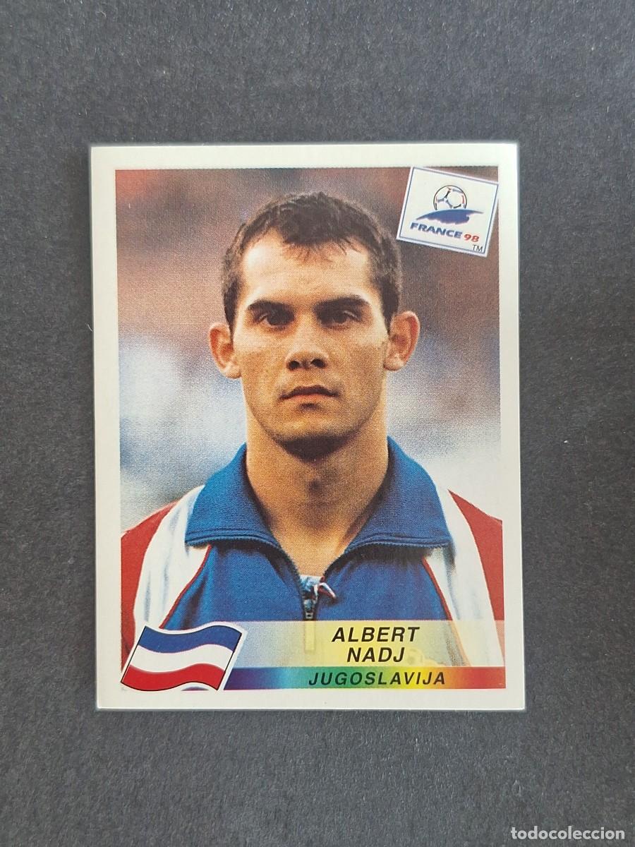 Cromos de f&uacute;tbol: L1 ALBERT NADJ SELECCION YUGOSLAVIA 401 MUNDIAL FRANCIA 98 PANINI NUNCA PEGADO SIN PEGAR