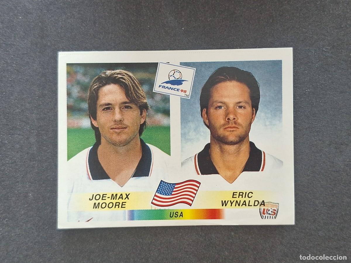 Cromos de f&uacute;tbol: L1 JOE-MAX MOORE - ERIC WYNALDA SELECCION USA 415 MUNDIAL FRANCIA 98 PANINI NUNCA PEGADO SIN PEGAR