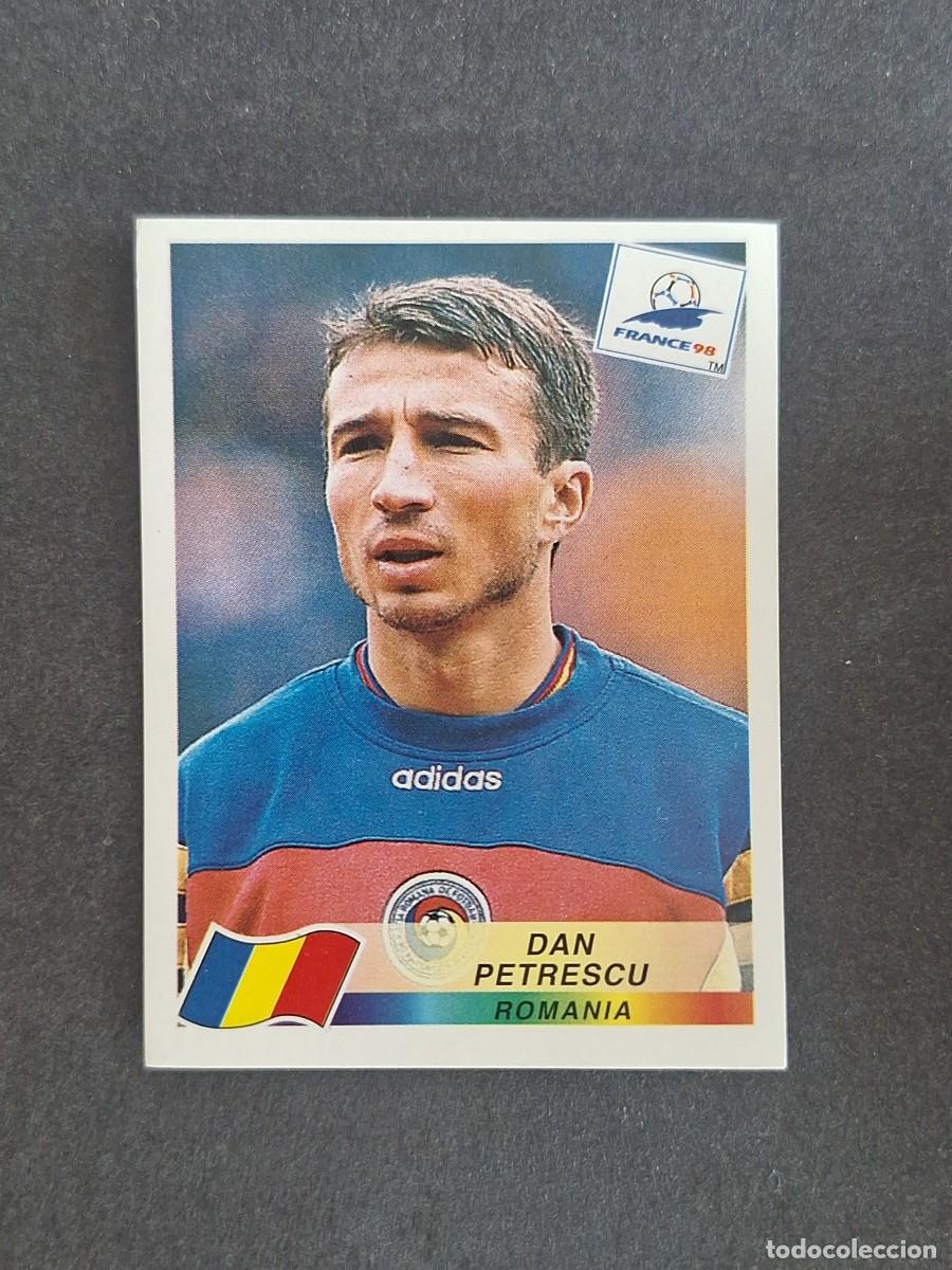 Cromos de f&uacute;tbol: L1 DAN PETRESCU SELECCION RUMANIA 430 MUNDIAL FRANCIA 98 PANINI NUNCA PEGADO SIN PEGAR