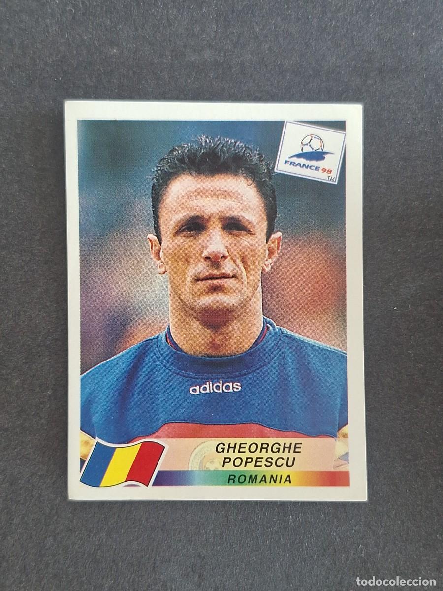Cromos de f&uacute;tbol: L1 GHEORGHE POPESCU SELECCION RUMANIA 435 MUNDIAL FRANCIA 98 PANINI NUNCA PEGADO SIN PEGAR