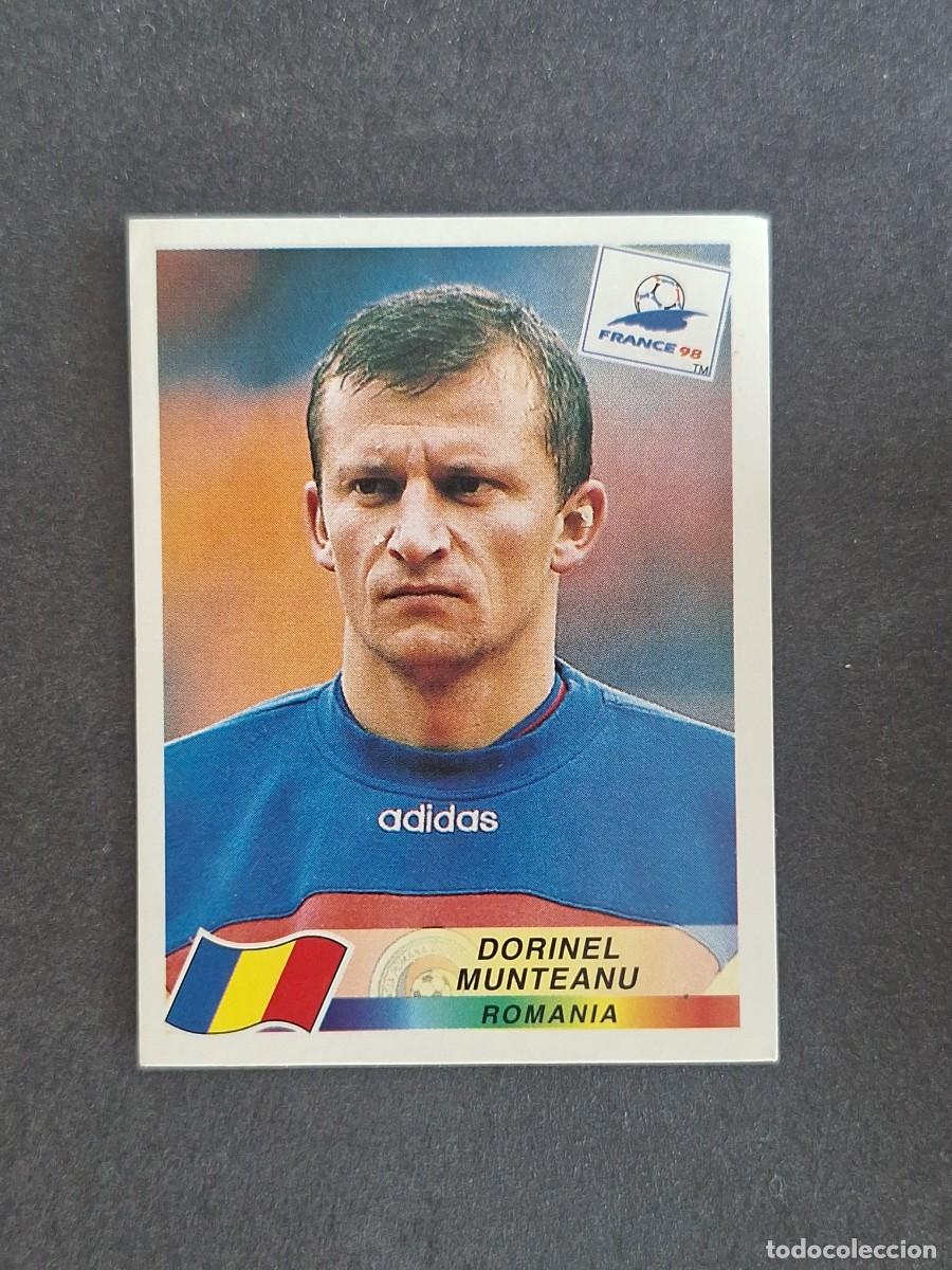 Cromos de f&uacute;tbol: L1 DORINEL MUNTEANU SELECCION RUMANIA 436 MUNDIAL FRANCIA 98 PANINI NUNCA PEGADO SIN PEGAR