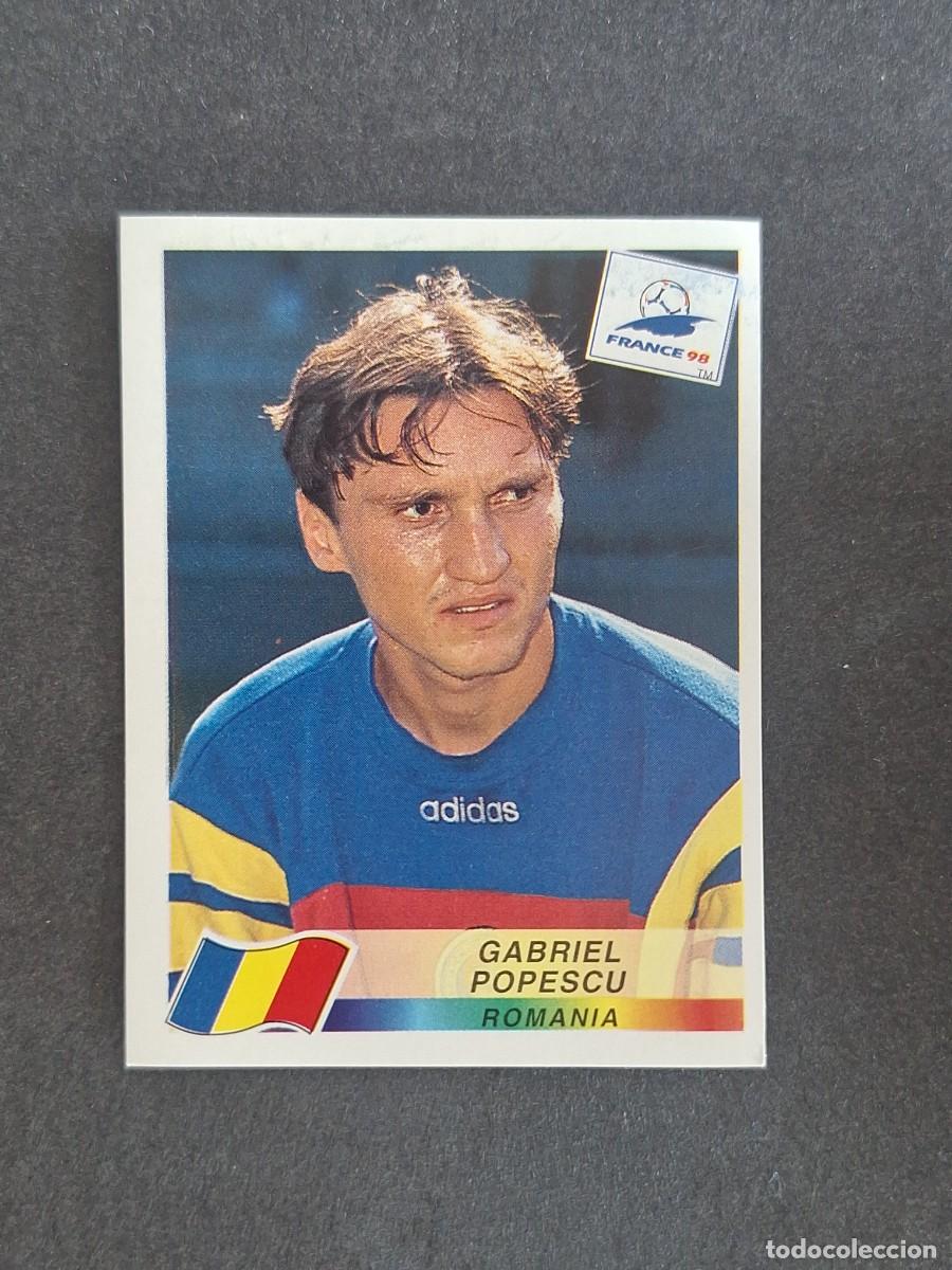 Cromos de f&uacute;tbol: L1 GABRIEL POPESCU SELECCION RUMANIA 438 MUNDIAL FRANCIA 98 PANINI NUNCA PEGADO SIN PEGAR
