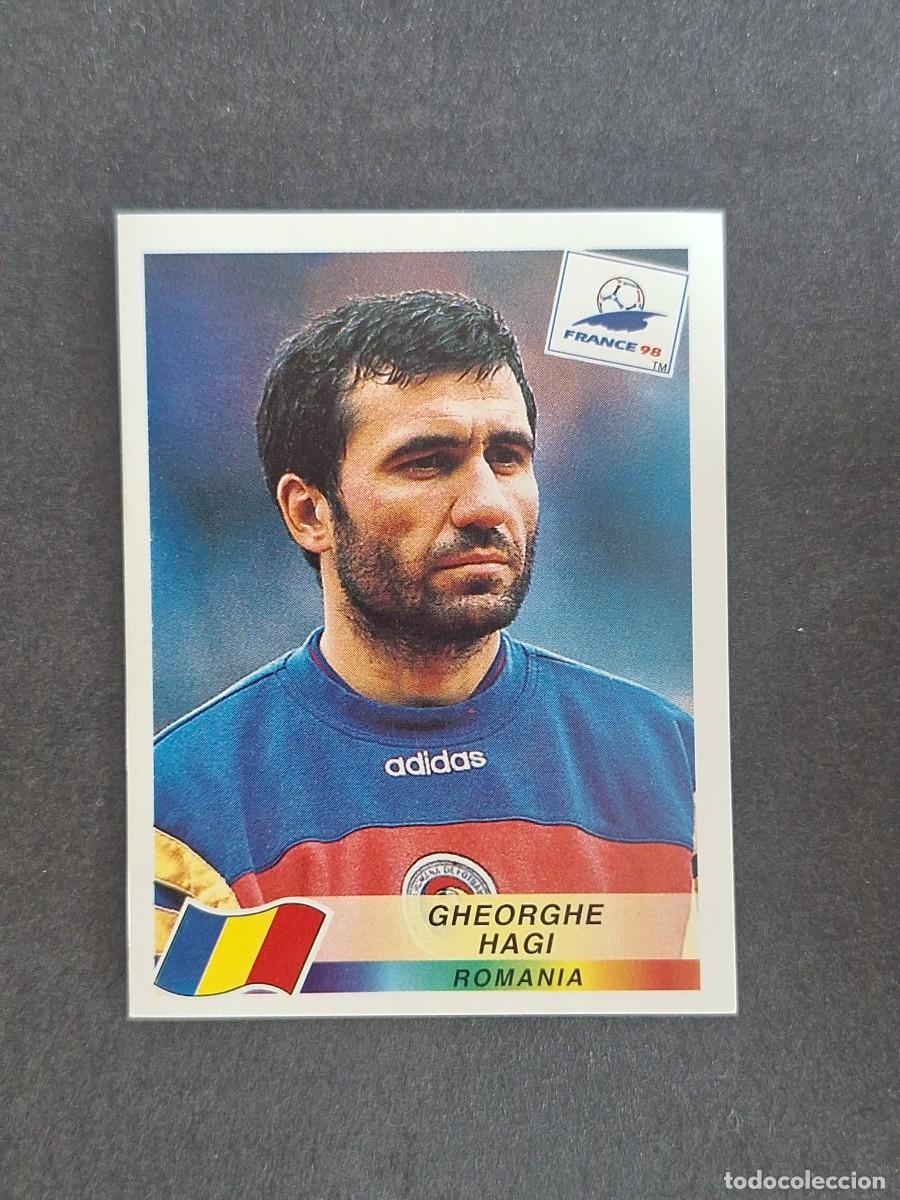 Cromos de f&uacute;tbol: L1 GHEORGHE HAGI SELECCION RUMANIA 439 MUNDIAL FRANCIA 98 PANINI NUNCA PEGADO SIN PEGAR