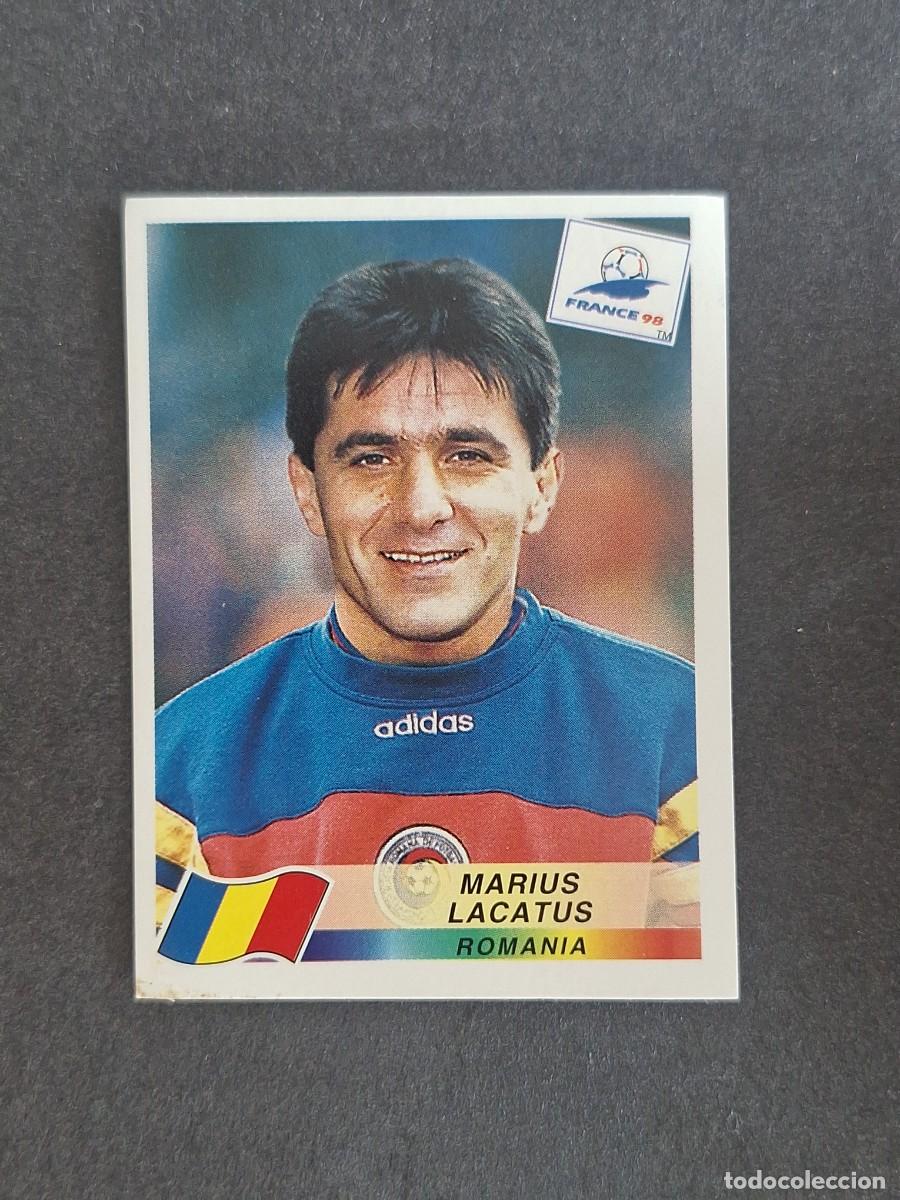 Cromos de f&uacute;tbol: L1 MARIUS LACATUS SELECCION RUMANIA 443 MUNDIAL FRANCIA 98 PANINI NUNCA PEGADO SIN PEGAR