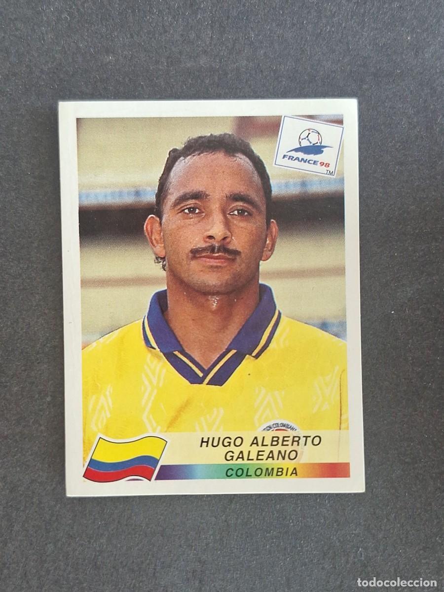 Cromos de f&uacute;tbol: L1 HUGO ALBERTO GALEANO SELECCION COLOMBIA 452 MUNDIAL FRANCIA 98 PANINI NUNCA PEGADO SIN PEGAR