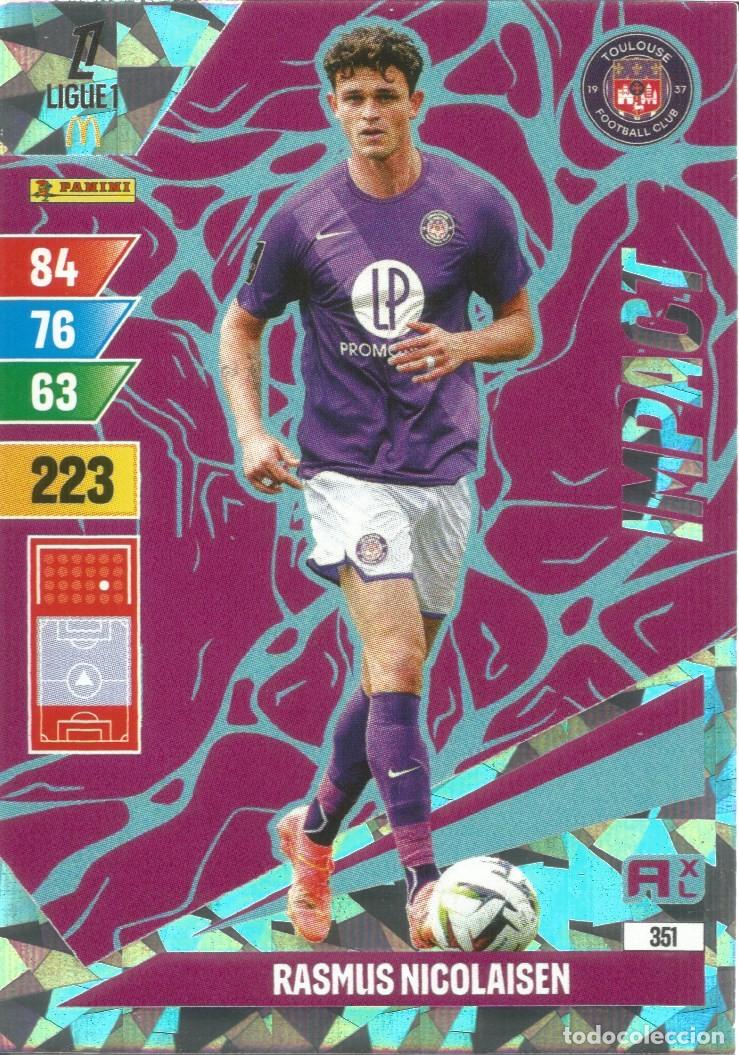Cromos de f&uacute;tbol: Carta N&uacute;mero 351 - R. Nicolaisen - Impact - Ligue 1 McDonald's 2024-25 - Adrenalyn XL (Panini, 2024)