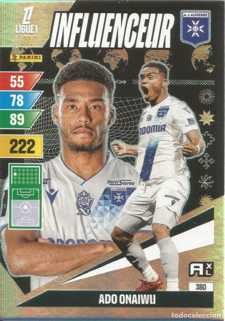 Cromos de f&uacute;tbol: Carta N&uacute;mero 380 - Onaiwu - Influenceur - Ligue 1 McDonald's 2024-25 - Adrenalyn XL (Panini, 2024)