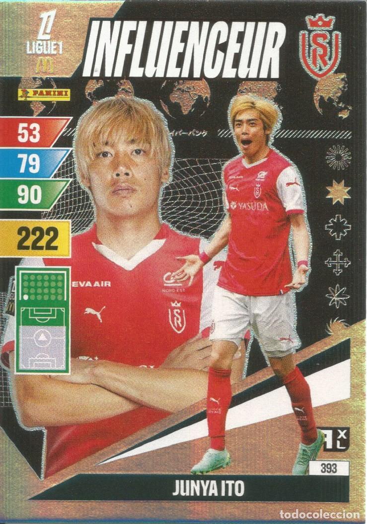 Cromos de f&uacute;tbol: Carta N&uacute;mero 393 - Junya Ito - Influenceur - Ligue 1 McDonald's 2024-25 - Adrenalyn XL (Panini,2024)