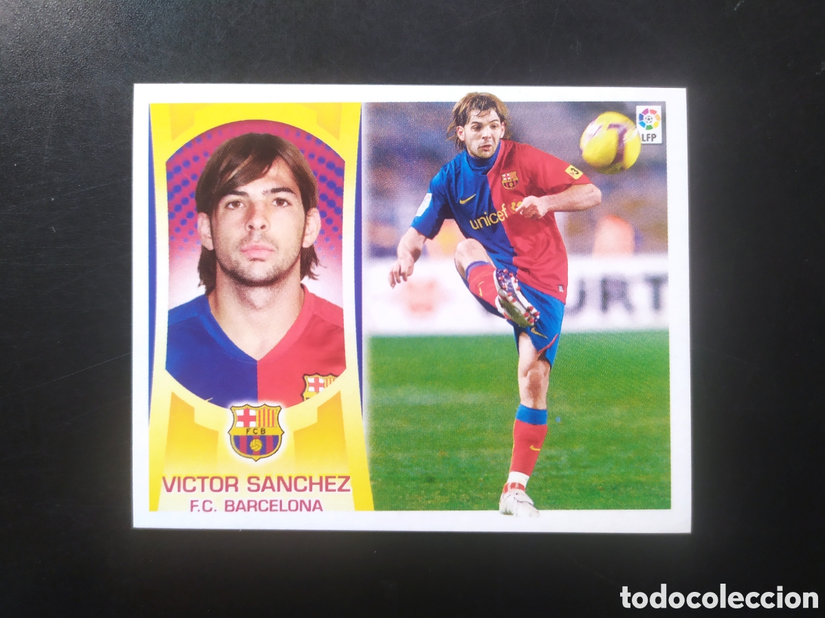 Cromos de f&uacute;tbol: Liga este 2009 2010 09 10 panini V&iacute;ctor S&aacute;nchez n&deg; 7B 7 B Barcelona
