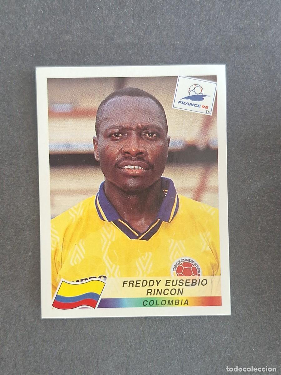 Cromos de f&uacute;tbol: L1 FREDDY EUSEBIO RINCON SELECCION COLOMBIA 457 MUNDIAL FRANCIA 98 PANINI NUNCA PEGADO SIN PEGAR