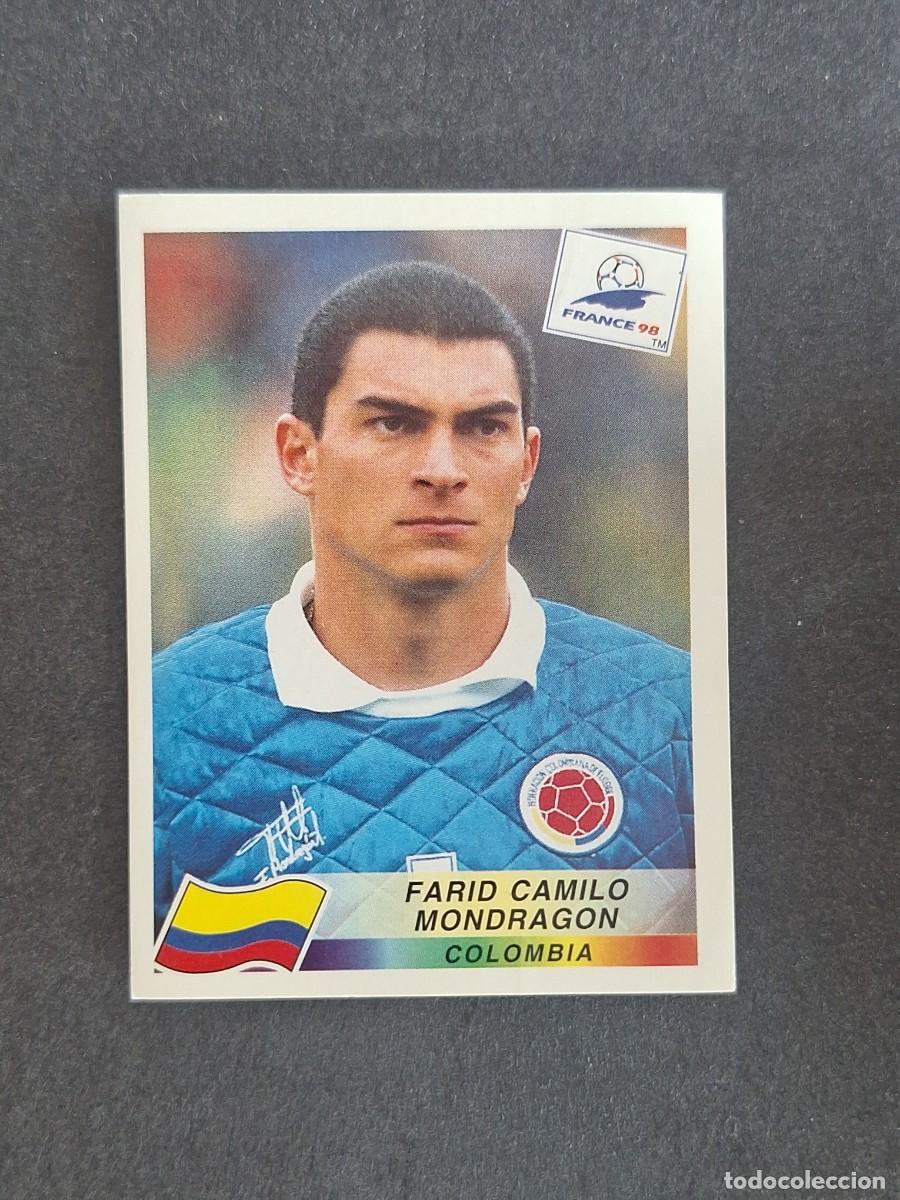 Cromos de f&uacute;tbol: L1 FARID CAMILO MONDRAGON SELECCION COLOMBIA 462 MUNDIAL FRANCIA 98 PANINI NUNCA PEGADO SIN PEGAR