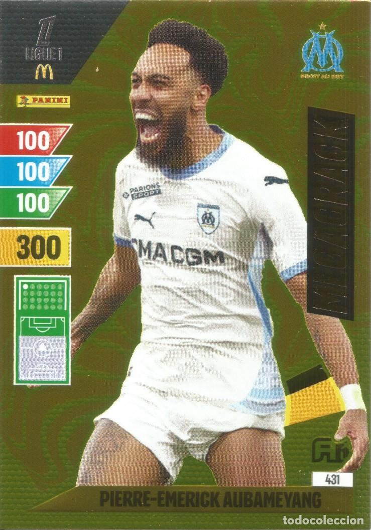 Cromos de f&uacute;tbol: Carta N&uacute;mero 431 - Aubameyang - Megacrack - Ligue 1 McDonald's 2024-25 - Adrenalyn XL (Panini, 2024)