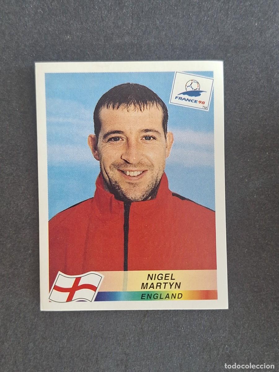 Cromos de f&uacute;tbol: L1 NIGEL MARTYN SELECCION INGLATERRA 479 MUNDIAL FRANCIA 98 PANINI NUNCA PEGADO SIN PEGAR