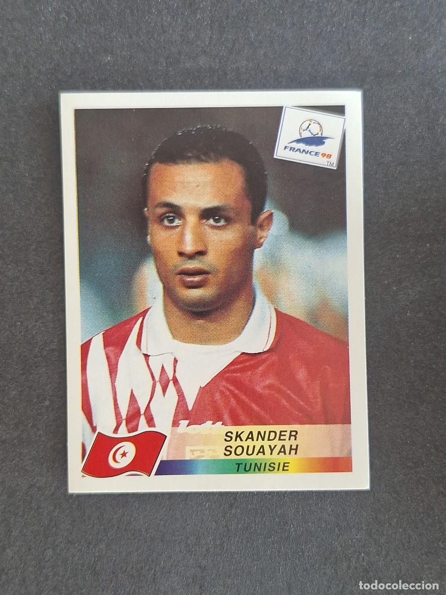 Cromos de f&uacute;tbol: L1 SKANDER SOUAYAH SELECCION TUNEZ 492 MUNDIAL FRANCIA 98 PANINI NUNCA PEGADO SIN PEGAR