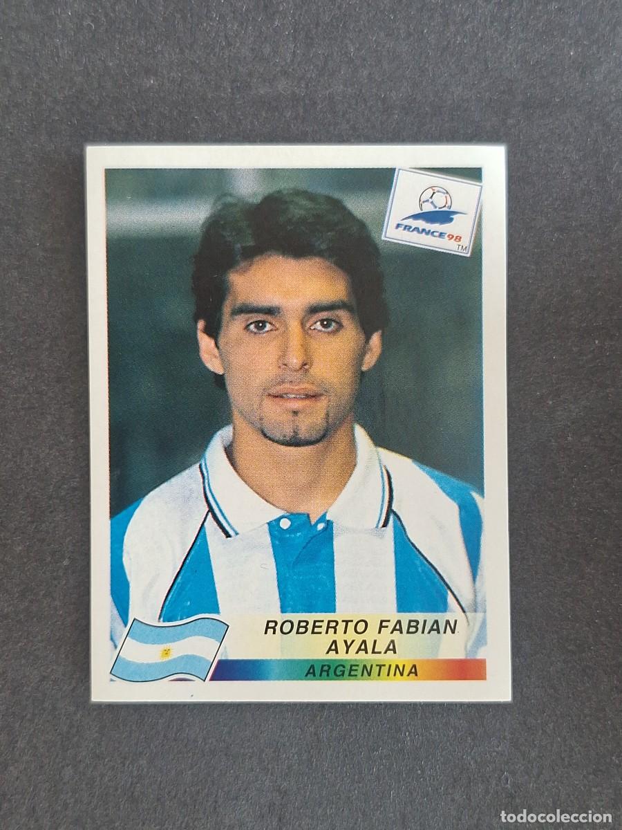 Cromos de f&uacute;tbol: L1 ROBERTO FABIAN AYALA SELECCION ARGENTINA 501 MUNDIAL FRANCIA 98 PANINI NUNCA PEGADO SIN PEGAR