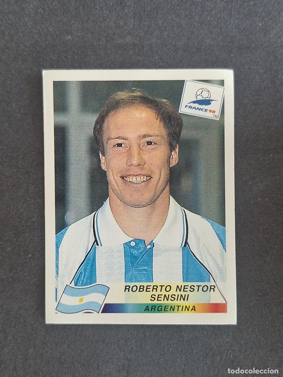Cromos de f&uacute;tbol: L1 ROBERTO NESTOR SENSINI SELECCION ARGENTINA 502 MUNDIAL FRANCIA 98 PANINI NUNCA PEGADO SIN PEGAR