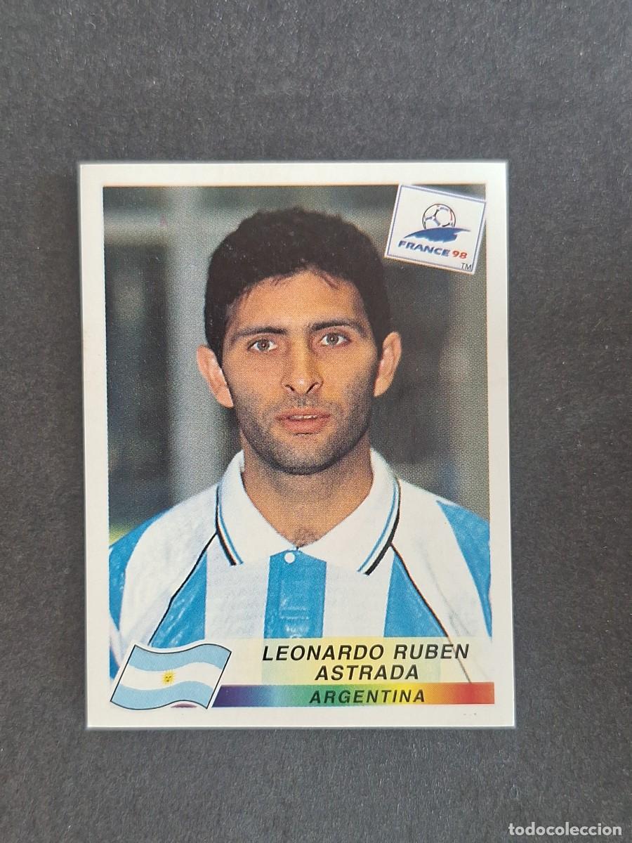Cromos de f&uacute;tbol: L1 LEANDRO RUBEN ASTRADA SELECCION ARGENTINA 508 MUNDIAL FRANCIA 98 PANINI NUNCA PEGADO SIN PEGAR