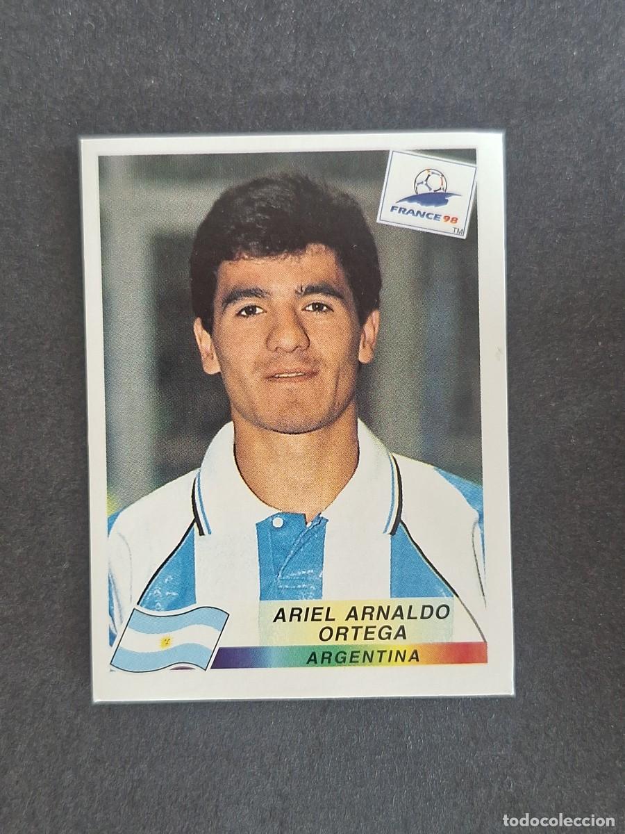 Cromos de f&uacute;tbol: L1 ARIEL ARNALDO ORTEGA SELECCION ARGENTINA 511 MUNDIAL FRANCIA 98 PANINI NUNCA PEGADO SIN PEGAR
